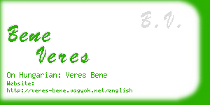 bene veres business card